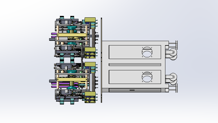 四工位动力模组标签剥离机